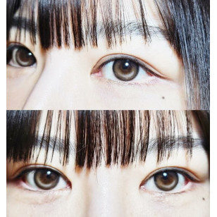 【散光】Lenbling Eye Only 1 Month Crystal Tear Brown 每月抛棄散光彩妝隱形眼鏡